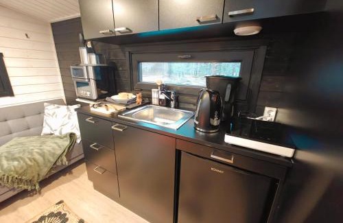 Kolari Casa | Lapland Riverside, Landscape Cabin, KUUKKELI, Ylläs, Tiny Home with Sauna, Fireplace, Terrace, BBQ, Wifi, Ski, Fishing, Pets OK