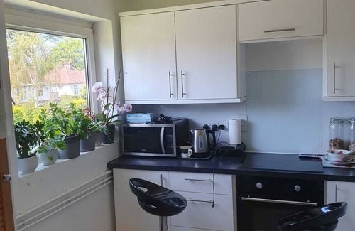 Horsham Apartamento | Large 1 Bedroom Flat With Fitted Kitchen and a Leather Sofa Chair