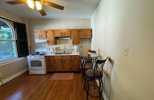 Wheeling Apartamento | Large 1-BR Living RM Kitchen in a Monastery mansion in premier downtown Wheeling