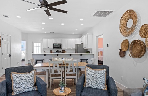 Surf Side Shores Casa | Large 1 Level Living in Gulf Shores, 4/3, Sleeps 8, Walk to Private Beach