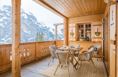 Murren Chalet De Esquí | Gran chalet exclusivo para familias en Murren.