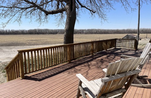 Republic County Casa | Large house surrounded by farm land along the Republican River.