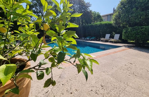 Luc-sur-Orbieu Casa | Large village house with privarepool and cosy area