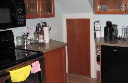 East Credit Casa | Large Open Basement Room with bathroom and Vegetarian kitchen