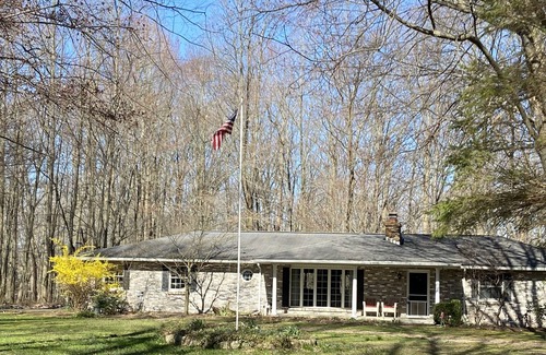 Three Oaks Casa | Large pool, hot tub, 5 BR, fire pit, playground; 8 min to Three Oaks & Beach