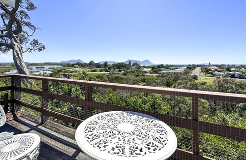 Ruakaka Casa | Large sunny home with stunning panoramic sea views of Bream Bay