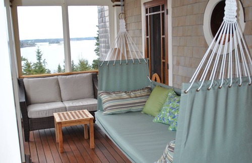 Vinalhaven Casa | Puestas de sol frente al mar en las Islas Fox Thorofare, Vinalhaven, Maine