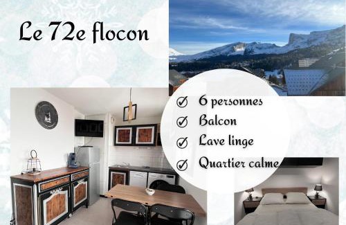 Saint-Etienne-en-Devoluy Apartamento | Le 72ème flocon, T2, vue imprenable, résidence calme, 100 m des pistes