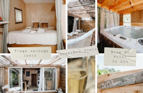 Le Teich Chalet De Esquí | Le Cabanon doré, Suite SPA et nature chez Ivona Vacances