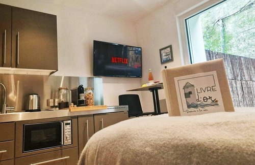 Boulogne-sur-Mer Apartamento | Estudio-Vista al patio-Baño Privado-Le Calvaire du Marin