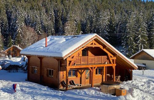 Xonrupt-Longemer Chalet De Esquí | Le Chalet de la Devinière, bain nordique extérieur chauffé