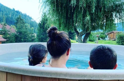 Xonrupt-Longemer Chalet De Esquí | Le Chalet de la Devinière, bain nordique extérieur chauffé