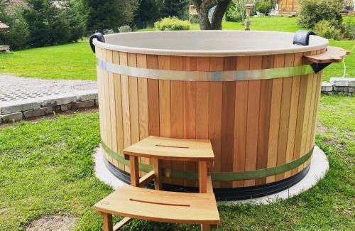 Xonrupt-Longemer Chalet De Esquí | Le Chalet de la Devinière, bain nordique extérieur chauffé