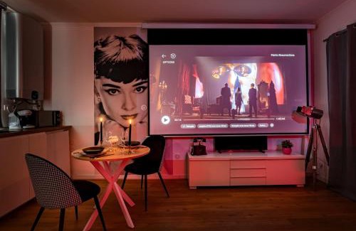 Saint-Etienne Apartamento | Le Cin et Chic Vidéoprojecteur Popcorn Netflix