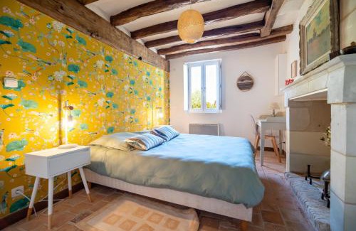 Chenehutte-Treves-Cunault Casa | Le Clos Eugenie - Charmante maison avec jardin et vue sur la Loire