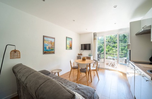 Amelie-les-Bains-Palalda Apartamento | Le Cocon Thermal - Climatisé vue montagne