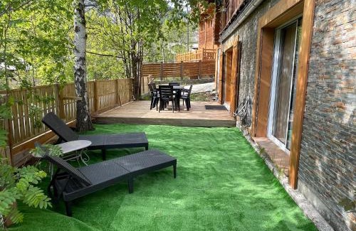 Allos Apartamento | Le Cocon Appartement 4à 6 couchages 75 M2 avec terasse