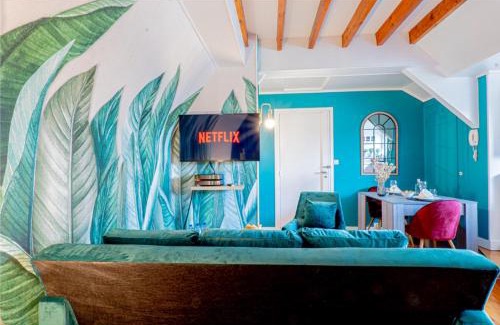 Evreux Apartamento | Le Cocon de la Cathédrale - Hypercentre Evreux - Jungle Chic - Vue sur l'Iton et Cathédrale
