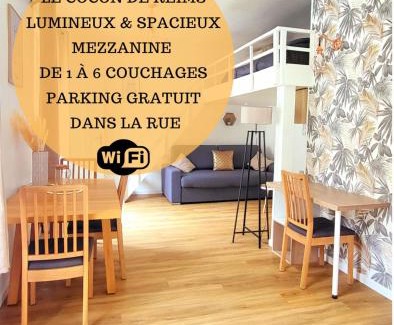 Reims Apartamento | Le Cocon de Reims family and free parking