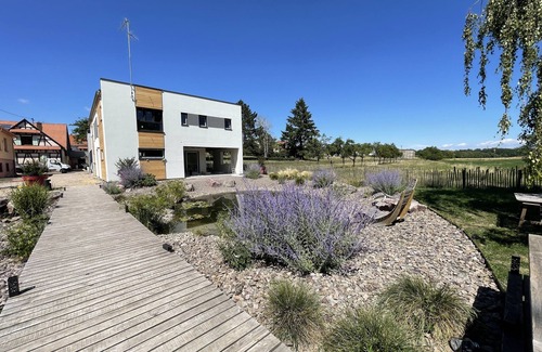 Griesheim-pres-Molsheim Villa | Le Lodge-Villa-De gran tamaño-Baño privado con ducha-Vista al campo