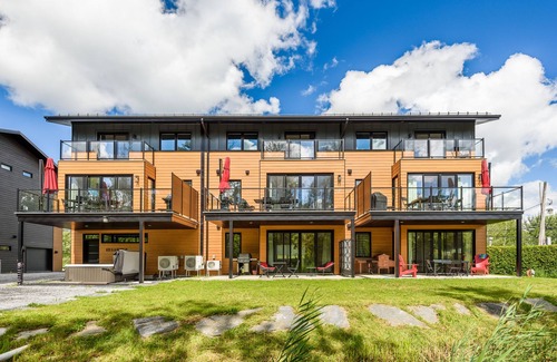 Magog Condominio | Le Memph: 1-bedroom condo-chalet with shared SPA Lake Memphremagog
