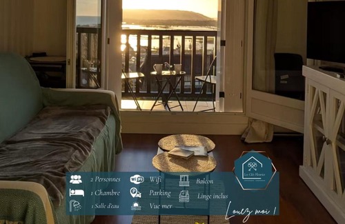 Blonville-sur-Mer Apartamento | Le Panoramique, F2- vue imprenable, wifi & parking