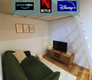 Montgeron Apartamento | Le Perchoir - Studio cosy mezzanine, parking et WiFi - Paris Sud