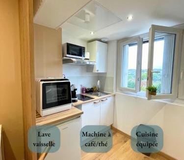Montgeron Apartamento | Le Perchoir - Studio cosy mezzanine, parking et WiFi - Paris Sud
