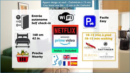 Cernay Apartamento | Le Petit Meslier, 15 min Cathédrale - old town