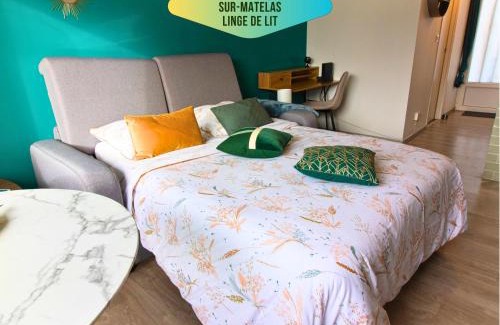 Bergerac Apartamento | Le Pic'Vert - Ideal couples & professionals - FREE Parking - 400m Hospital - 15min Train station & HISTORIC Center - Air conditionner - Calm & Cosy