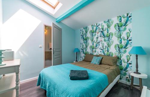 Nimes City Centre Apartamento | Le Rêve Bleu Majorelle - Duplex sur les toits - Une Nuit à Nîmes