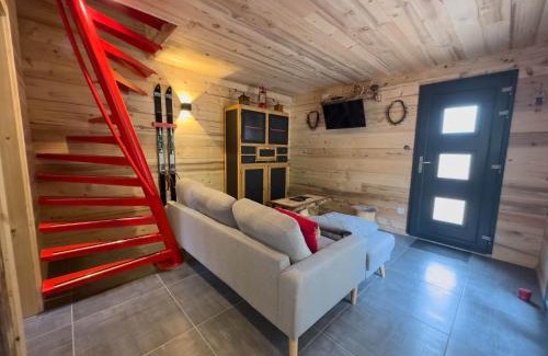 Gerardmer Chalet De Esquí | Le Refuge perché du saut de la bourrique SPA, terrain clôturé Gérardmer