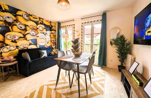 Bailly-Romainvilliers Apartamento | Le Repaire - 10min Disney - Familial - Centre Ville