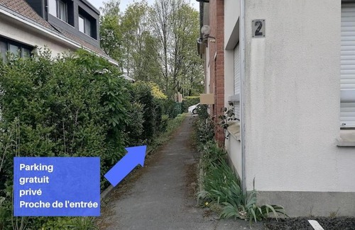 Mons-en-Baroeul Apartamento | Le Rubens T3 cosy avec parking privée