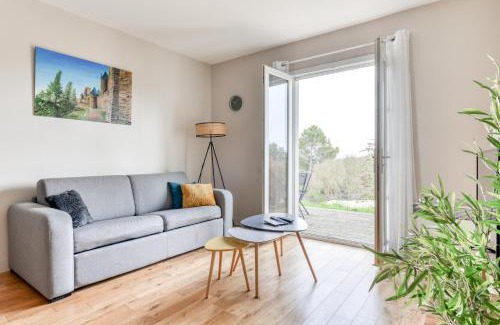 Carcassonne Apartamento | Le Soleil du Lac - Parking Privatif - Terrasse - Netflix - Clim