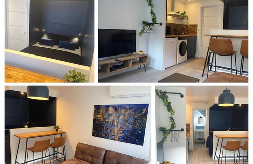 Eyrans Apartamento | Le Studio bleu à 10 min de Blaye - climatisé
