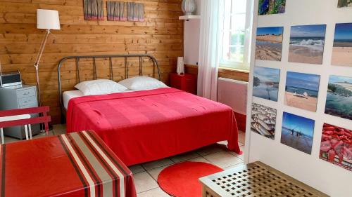 Vieux-Boucau-les-Bains Apartamento | Le Studio Rouge de la Gare