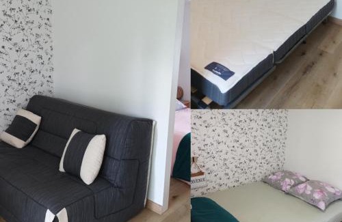 Allaire Cama Y Desayuno | Le Tigîte B&B - Suite d'hôtes avec entrée privée, petit-déj autonome et linge fourni, lit Queen size et canapé BZ