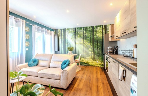 Thonon-les-Bains Apartamento | Les Chants de l'Eau - Charming apartment with 2-seater whirlpool bath