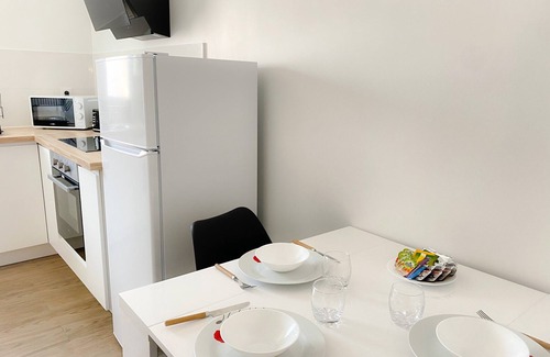 Bleriot-Plage Apartamento | Les Dunes 2-Apartamento-Baño con bañera