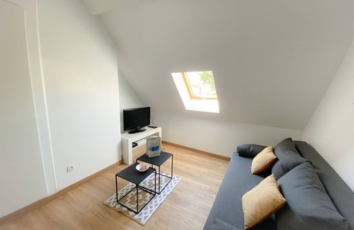 Bleriot-Plage Apartamento | Les Dunes 2-Apartamento-Baño con bañera