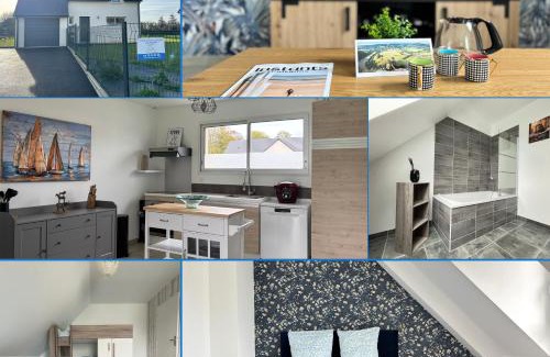 Asnelles Casa | Les dunes, maison neuve 8 p bien équipée jardin clos, parking, garage à 850 m de la plage et centre bourg, sur plages du débarquement près Arromanches et Bayeux