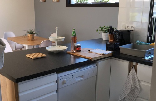 Seignosse Apartamento | Apartamento nuevo con jardín cerca del océano y el bosque de las Landas