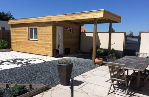 Wimereux Chalet De Esquí | N°6-Chalet-Rural-Habitación con desagüe-Vista a la Piscina