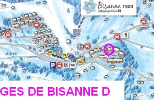 Bisanne 1500 Apartamento | Les Saisies: 3 pièces cosy, 2 sdb, balcon, parking, 6 pers - FR-1-293-78
