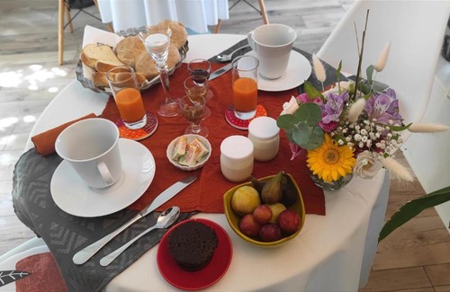 Salies-de-Bearn Cama Y Desayuno | Les Treilles de Salies - Spa et sauna - Chambre Art déco