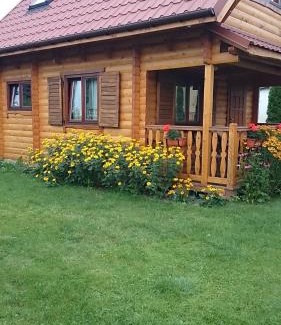 Mikolajki Cabina | Letniskowy domek z bala w Mikołajkach