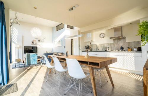 Hulshorst Casa | Lifestyle Cube mit Dachterrasse Meerblick und Strand