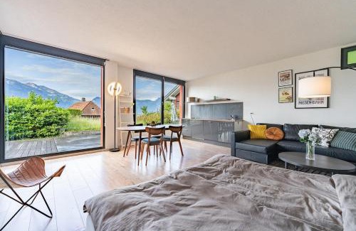 Oberhofen am Thunersee Apartamento | Light-filled studio with panoramic views