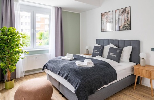Lebenstedt Apartamento | limehome Salzgitter | Suite with sofa bed (LT)